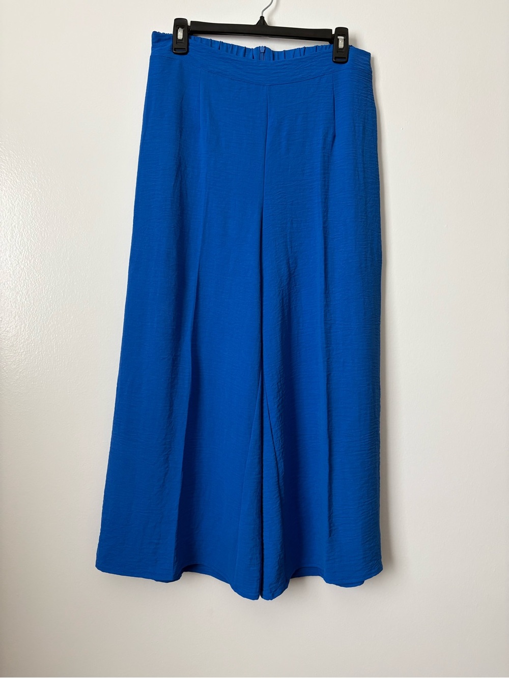 Cobalt Wide-Leg Women's Pants - Sleek High-Rise Style